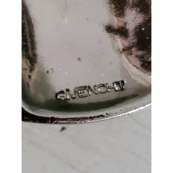 Givenchy Gunmetal Pave Crystal Necklace - Picture 4 of 9